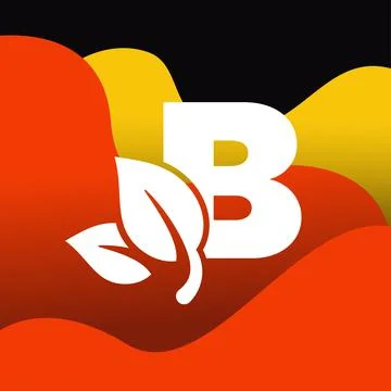 Alphabet B Leaf Logo Stock Illustration