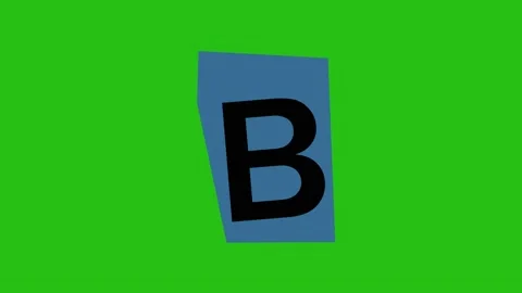 Alphabet B - Ransom note Animation paper... | Stock Video | Pond5