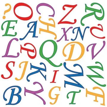 Alphabet background Stock Illustration