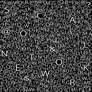 Alphabet background Stock Illustration