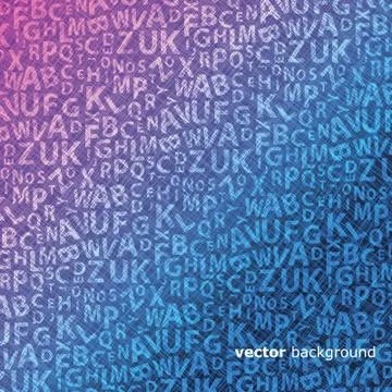 Alphabet Background Stock Illustration