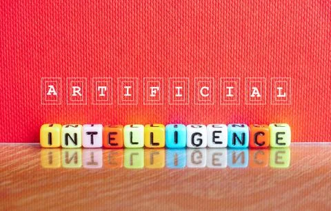 Alphabet beads INTELLIGENCE  Stock Photos