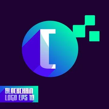 Alphabet Blockchain C Logo Stock Illustration