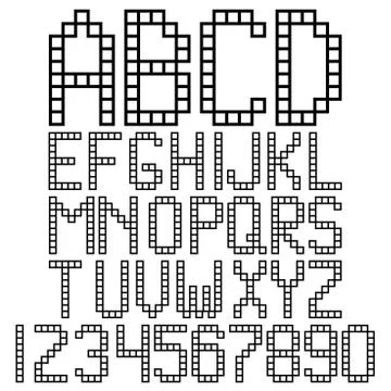 Alphabet blocks Stock Illustration