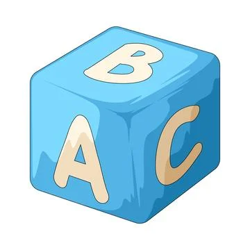 Alphabet blocks illustration Stock Illustration
