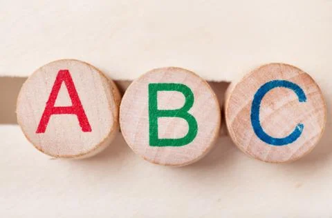 Alphabet blocks Stock Photos