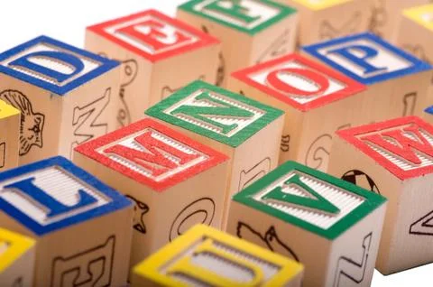 Alphabet blocks Stock Photos