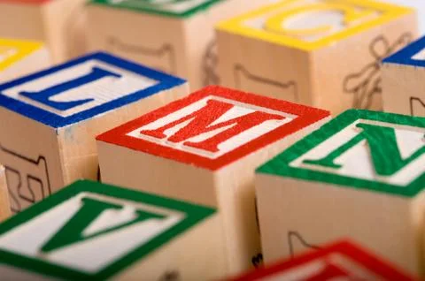 Alphabet blocks Stock Photos