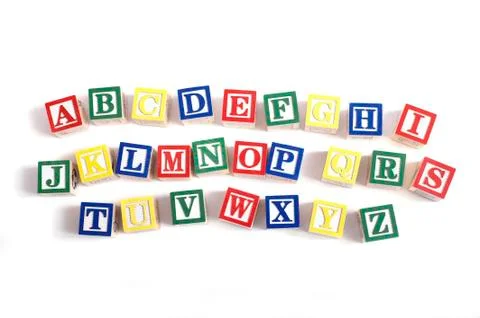 Alphabet blocks Stock Photos