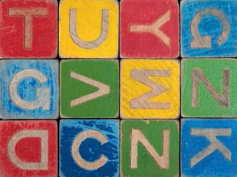 Alphabet blocks Stock Photos