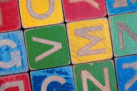Alphabet blocks Stock Photos
