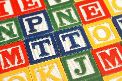 Alphabet Blocks Stock Photos