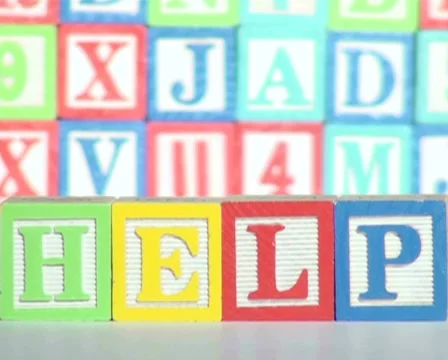 Alphabet blocks V13 - PAL Video stock 10747105