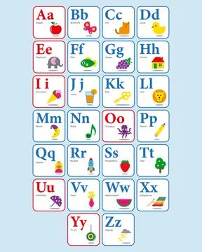 Alphabet Cards Stock Illustration