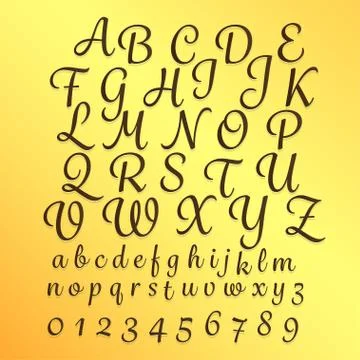 Alphabet Classic. Stock Illustration