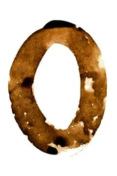 Alphabet in coffee Stock Photos