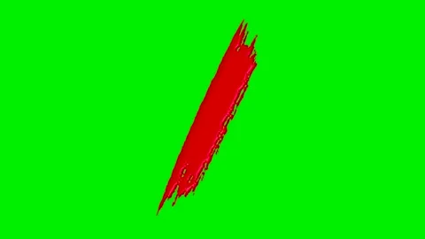 Alphabet collection with liquid red paint brush strokes . Stock Footage 332094416
