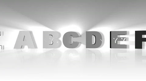 Alphabet. Concept of education Video stock 542355