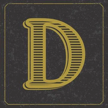 Alphabet design  handcrafted vector collection Stock Illustration