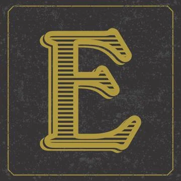 Alphabet design  handcrafted vector collection Stock Illustration