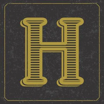 Alphabet design  handcrafted vector collection Stock Illustration