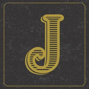 Alphabet design  handcrafted vector collection Stock Illustration