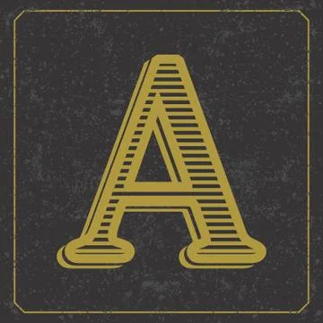 Alphabet design  handcrafted vector collection Stock Illustration