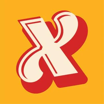 Alphabet design  handcrafted vector collection Stock Illustration