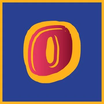 Alphabet design  handcrafted vector collection Stock Illustration