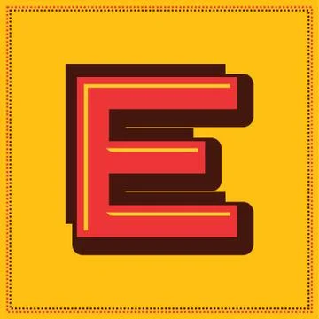 Alphabet design  handcrafted vector collection Stock Illustration