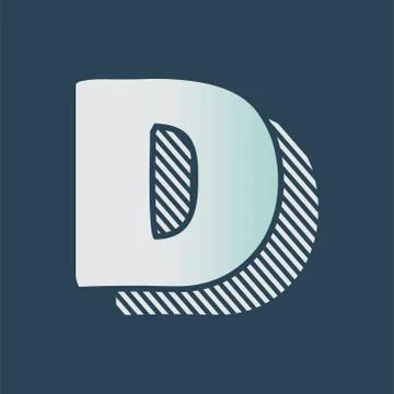 Alphabet design  handcrafted vector collection Stock Illustration