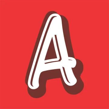 Alphabet design  handcrafted vector collection Stock Illustration