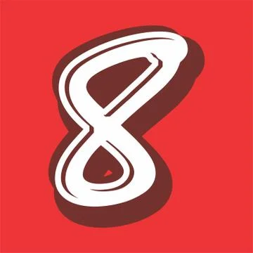 Alphabet design  handcrafted vector collection Stock Illustration