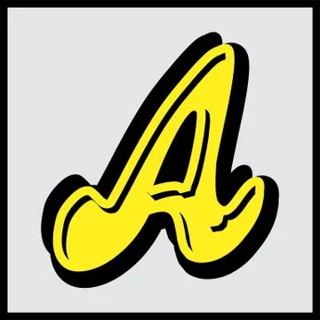 Alphabet design  handcrafted vector collection Illustrazione stock