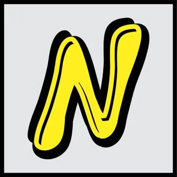 Alphabet design  handcrafted vector collection Stock Illustration