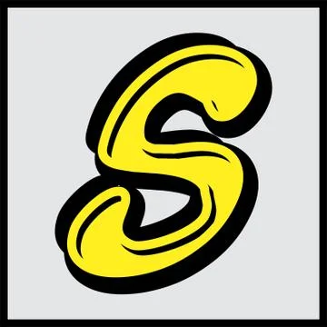 Alphabet design  handcrafted vector collection Stock Illustration