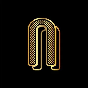 Alphabet design  handcrafted vector collection Stock Illustration