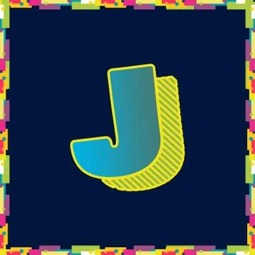 Alphabet design  handcrafted vector collection Illustrazione stock