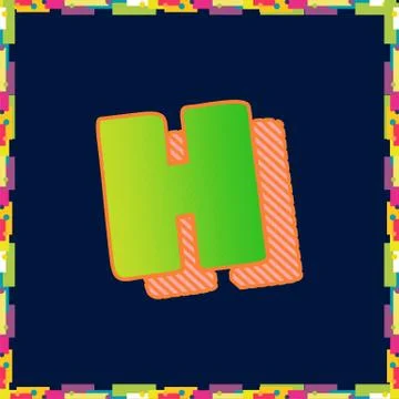 Alphabet design  handcrafted vector collection Stock Illustration