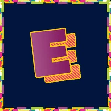 Alphabet design  handcrafted vector collection Illustrazione stock