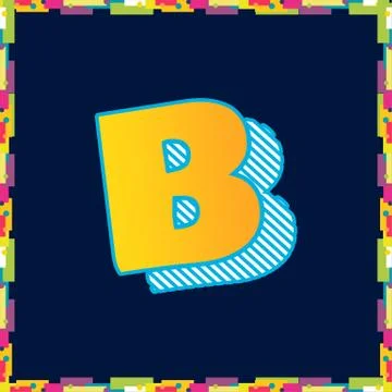 Alphabet design  handcrafted vector collection Stock Illustration