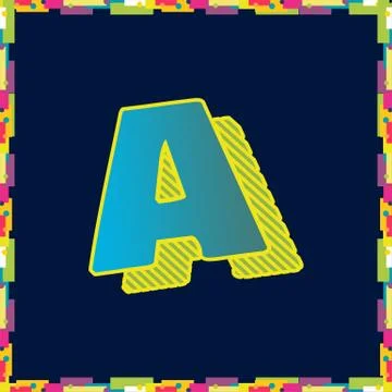 Alphabet design  handcrafted vector collection Stock Illustration