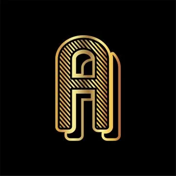 Alphabet design  handcrafted vector collection Stock Illustration