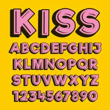 Alphabet design  handcrafted vector collection Stock Illustration