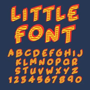 Alphabet design  handcrafted vector collection Illustrazione stock