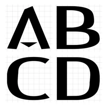 Alphabet Development ABCD Stock Illustration