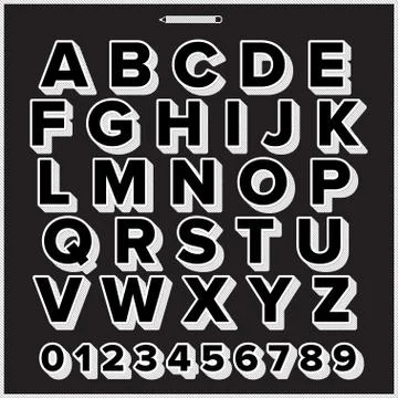 Alphabet Drawing Stock Illustration