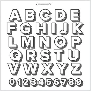Alphabet Drawing Stock Illustration