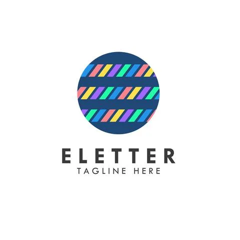Alphabet e letter logo and icon design Stock Illustration