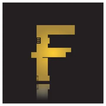 Alphabet F Illustrazione stock